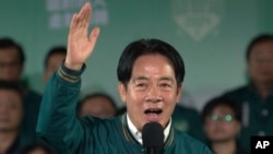Predsjednički kandidat Lai Čing-te slavi pobjedu na izborima.