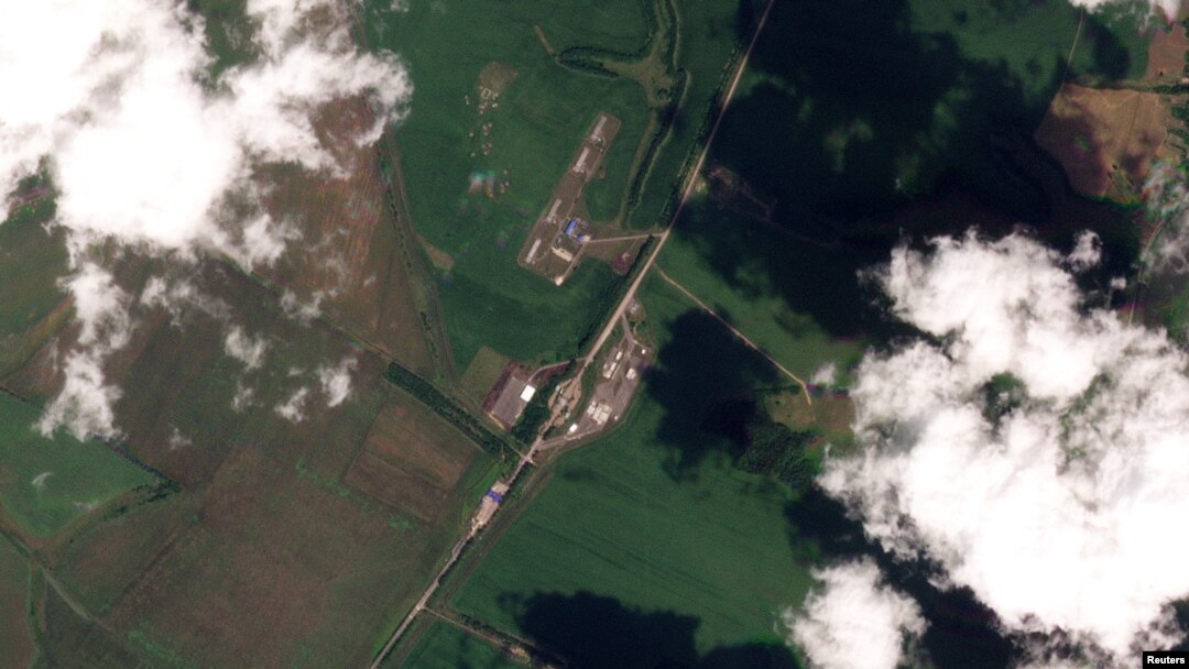 Суджа, Курская область РФ. 8 августа 2024 г. (снимок со спутника). 