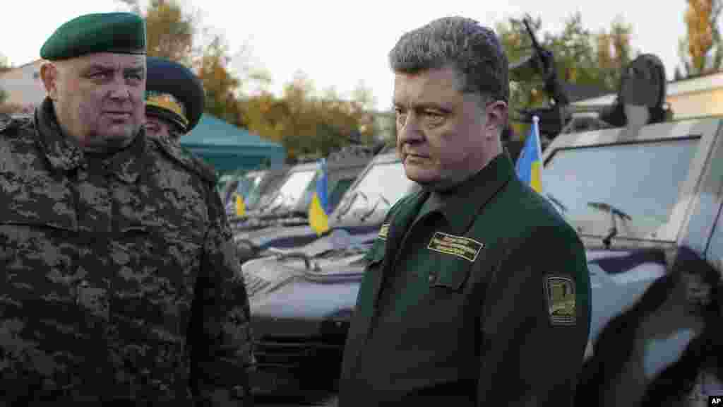 Shugaban Ukraine Petro Poroshenko a Kiev, Ukraine, Oktoba 7, 2014. 