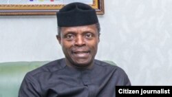  Farfasa Yemi Osinbajo , Mukaddashin Shugaban Najeriya