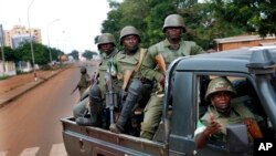 FILE - African Union troops, May 29, 2014.