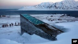 Tempat penyimpanan untuk hari kiamat atau "doomsday vault" di kawasan kutub utara (foto: dok). 