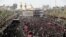 Shi'ite pilgrims gather during the religious festival of Ashura in the holy city of Kerbala, Iraq, Sept. 10, 2019.