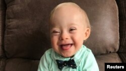 2018 Gerber Spokesbaby Lucas is seen in September 2017 in Dalton, Georgia. The photo was released to Reuters, Feb. 7, 2018.