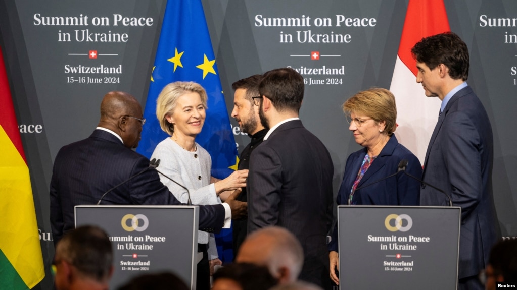 瑞士主办的乌克兰和平峰会2024年6月16日落幕。
