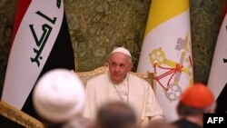 프란치스코 로마 가톨릭 교황이 5일 이라크 바그다드를 방문했다.