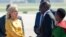 Kenyan President William Ruto and his wife, First Lady Rachel Ruto are welcomed by the U.S.'s First Lady Jill Biden at the Joint Base Andrews in Maryland, on May 22, 2024. 