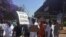 Médicos em manifestação no Zimbabwe. Foto de arquivo