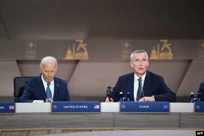 Başkan Joe Biden ve NATO Genel Sekreteri Jens Stoltenberg zirvenin ikinci günündeki devlet ve hükümet başkanları toplantısının açılışında konuştu.