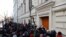 Акция протеста в поддержку "Мемориала" у здания Верховного Суда. Москва, 28 декабря 2021ю