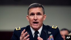 Retired Lieutenant General Michael Flynn, seen in this 2014 file photo. Flynn has been advising Republican front-runner Donald Trump informally on foreign policy.