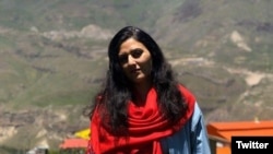 Aktivis perempuan Iran Golrokh Iraee. (Foto: Twitter)