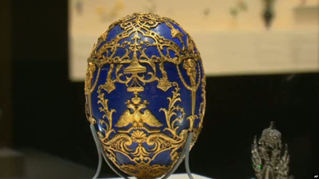 More than 500 pieces by jeweler Karl Fabergé, including his most famous works, the Imperial Easter Eggs, are on display at the Virginia Museum of Fine Arts.