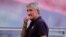 Quique Setien lors de l'entraînement du FC Barcelone à Lisbonne, Portugal, le 13 août 2020. (Photo by Manu FERNANDEZ / various sources / AFP)