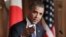President Barack Obama attends a joint press conference with Japanese Prime Minister Shinzo Abe at the Akasaka State Guest House in Tokyo, April 24, 2014