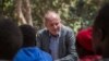 UN Special Representative to the Secretary General and head of UNMISS David Shearer speaks to former child soldiers during their release ceremony in Yambio, South Sudan, on Feb. 7, 2018.