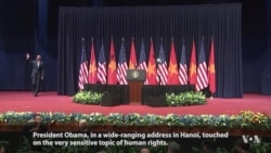 Obama Delivers Speech in Hanoi