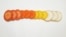 Sliced carrots exhibiting a broad range of naturally occurring carotenoid pigments in this image released May 9, 2016.  (Courtesy: Shelby Ellison) 
