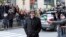 Sacked Catalonian President Carles Puigdemont arrives for a press conference in Brussels, Belgium, Oct. 31, 2017. 