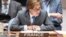 L'ambassadeur français à l'ONU, Nicolas de Rivière, à New York le 3 octobre 2019. 