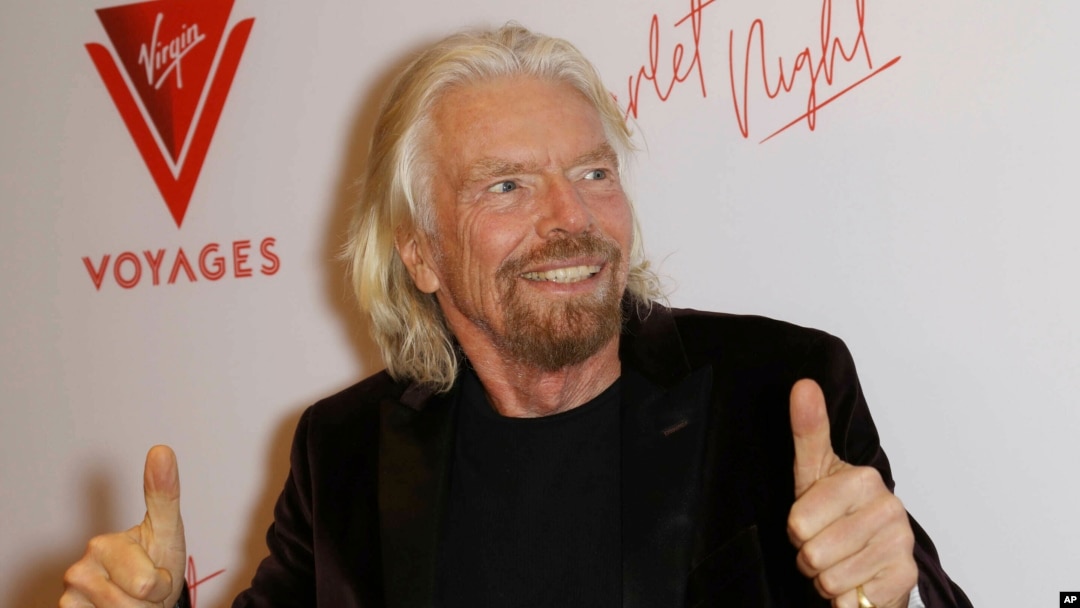 Billionaire Richard Branson at the Virgin Voyages Scarlet Night Celebration at the PlayStation Theater in New York City, Feb. 14, 2019.