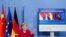 德国总理默克尔在柏林与中国总理李克强举行视频会谈。（2021年4月28日）