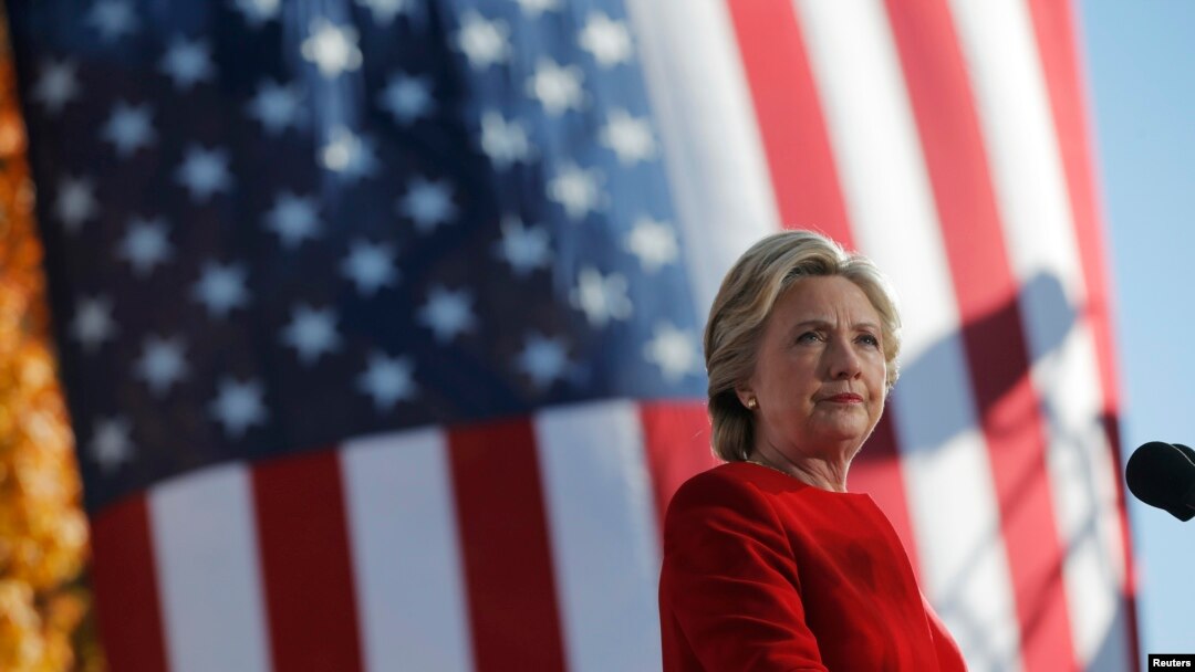Capres AS Hillary Clinton saat berkampanye di Pittsburgh, Pennsylvania, 7 November 2016.