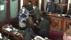 Ծեծկռտուք Բոլիվիայի խորհրդարանում