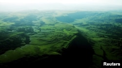 Vista aérea de la Gran Sabana en el Parque Nacional Canaima ubicado en el sureste de Venezuela en el estado de Bolívar, 13 de enero de 2005. Foto: Reuters.