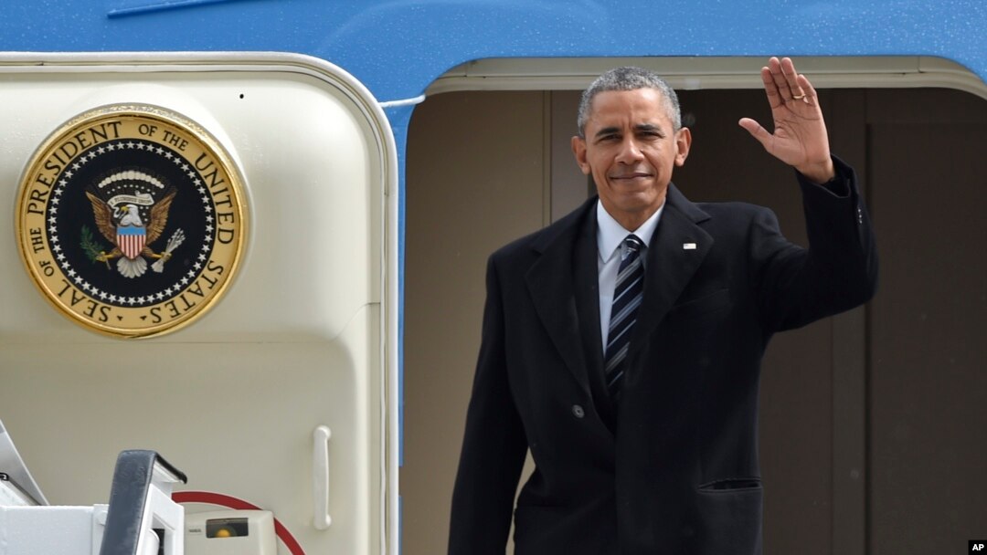 Presiden Obama tiba untuk kunjungan kenegaraan 2 hari di Hannover, Jerman