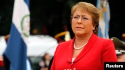 FILE - Chile's President Michelle Bachelet, May 12, 2014. 