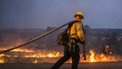 Los incendios forestales en áreas de California continúan su avance mientras bomberos y habitantes luchan contra las llamas
