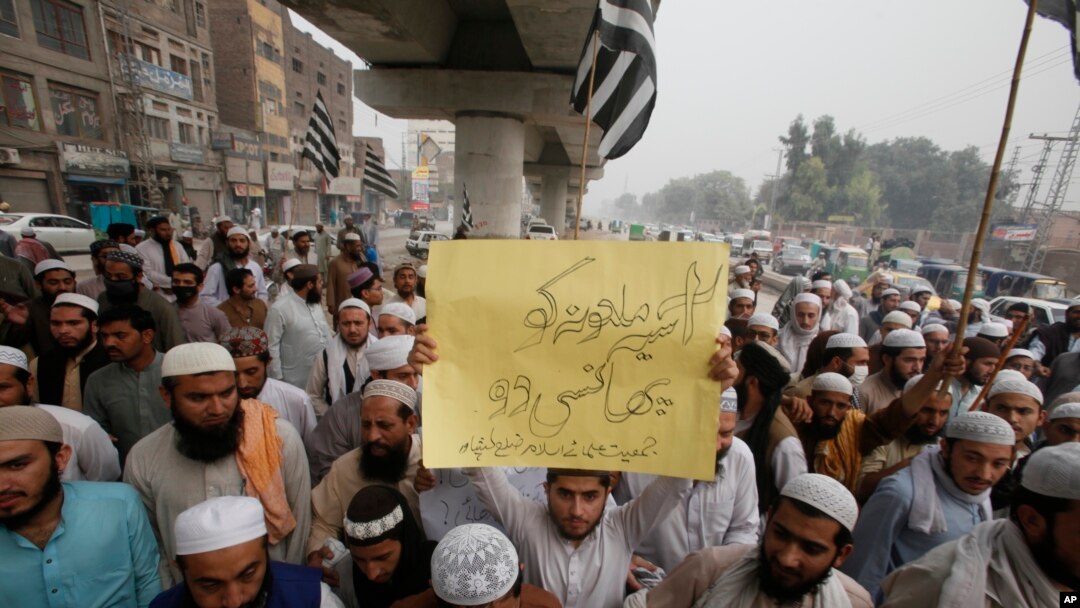 آسیہ بی بی کی بریت کے خلاف ملک بھر میں شدید احتجاج ہوا تھا (فائل فوٹو)