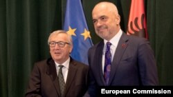 Žan-Klod Junker i Edi Rama prilikom ranijeg susreta u Tirani