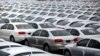 FILE - Volkswagen Jettas produced in Mexico for export are parked at the port terminal in the Gulf city of Veracruz, Mexico. 