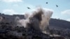 Se observa una explosión durante una operación militar israelí en la ciudad cisjordana de Yenín, el jueves 5 de septiembre de 2024. (Foto AP/Majdi Mohammed)