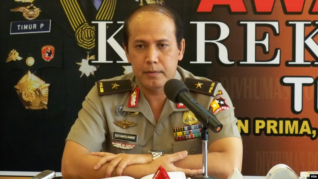 Juru bicara Kepolisian Republik Indonesia Brigjen Boy Rafli Amar. (Foto: Dok)