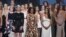 (From L-Front) Former gymnast Sarah Klein, former Michigan State softball player Tiffany Thomas Lopez and gymnast Aly Raisman, and others who suffered sexual abuse accept the Arthur Ashe Award for Courage at the ESPY Awards at the Microsoft Theater on July 18, 2018, in Los Angeles. 