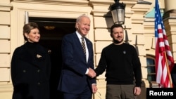 U.S. President Joe Biden visits Kyiv