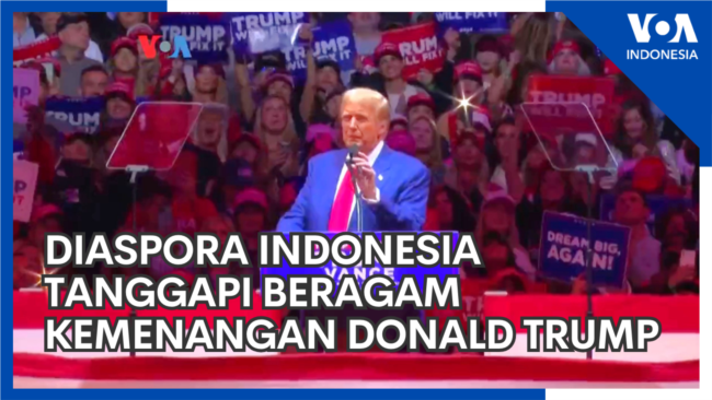 Diaspora Indonesia Tanggapi Beragam Kemenangan Donald Trump