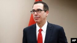 Menteri Keuangan Steven Mnuchin mengindikasikan AS akan mempertahankan sikap keras terkait sanksi Rusia (foto: dok).