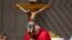 FILE—Pope Francis leads the liturgy of the Passion on Good Friday in St. Peter's Basilica at The Vatican, March 29, 2024.