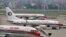 Máy bay của hãng hàng không Eastern Airlines Trung Quốc tại phi trường quốc tế Hồng Kiều ở Thượng Hải (ảnh chụp ngày 29/7/2014)