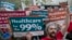 FILE - Supporters of single-payer health care march to the Capitol in Sacramento, Calif., April 26, 2017.
