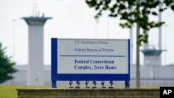 FILE - This Aug. 28, 2020, file photo shows the federal prison complex in Terre Haute, Ind.