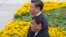Philippine President Rodrigo Duterte, front, walks with Chinese President Xi Jinping during a welcome ceremony outside the Great Hall of the People in Beijing, China, Oct. 20, 2016.
