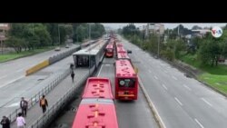 Transporte en Bogotá, Colombia, se ha congestionado debido al paro