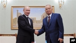 Islom Karimov, Vladimir Putin, Toshkent, 4-iyun, 2012-yil