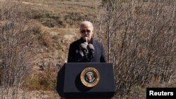 El presidente Joe Biden el miércoles 12 de octubre de 2022, cerca de Leadville, EEUU.
