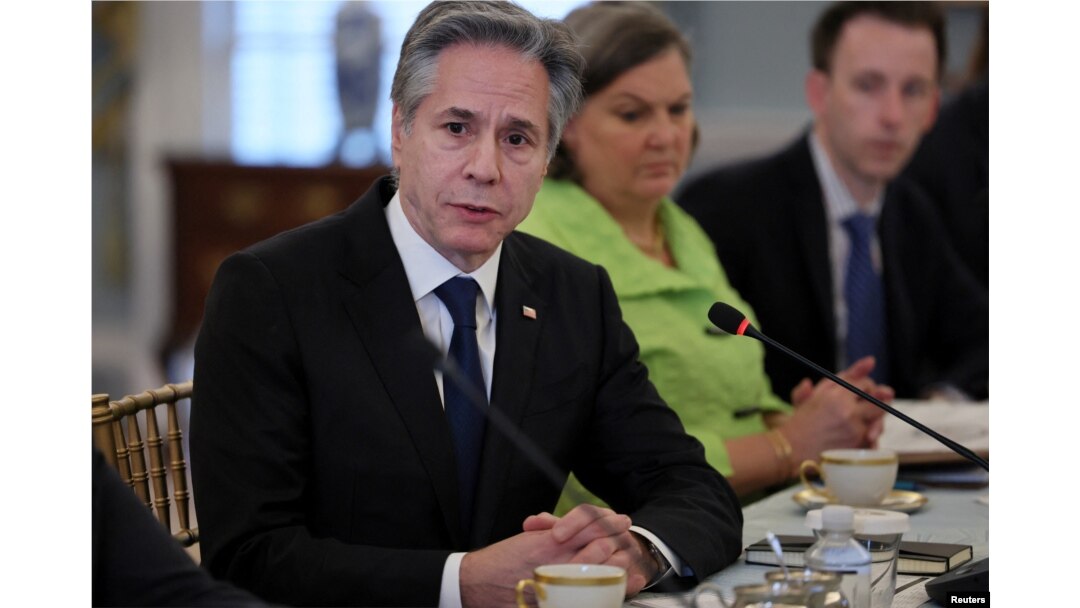 Menteri Luar Negeri AS Blinken bertemu dengan Menteri Luar Negeri Turki Hakan Fidan di Washington. (Foto: Reuters)